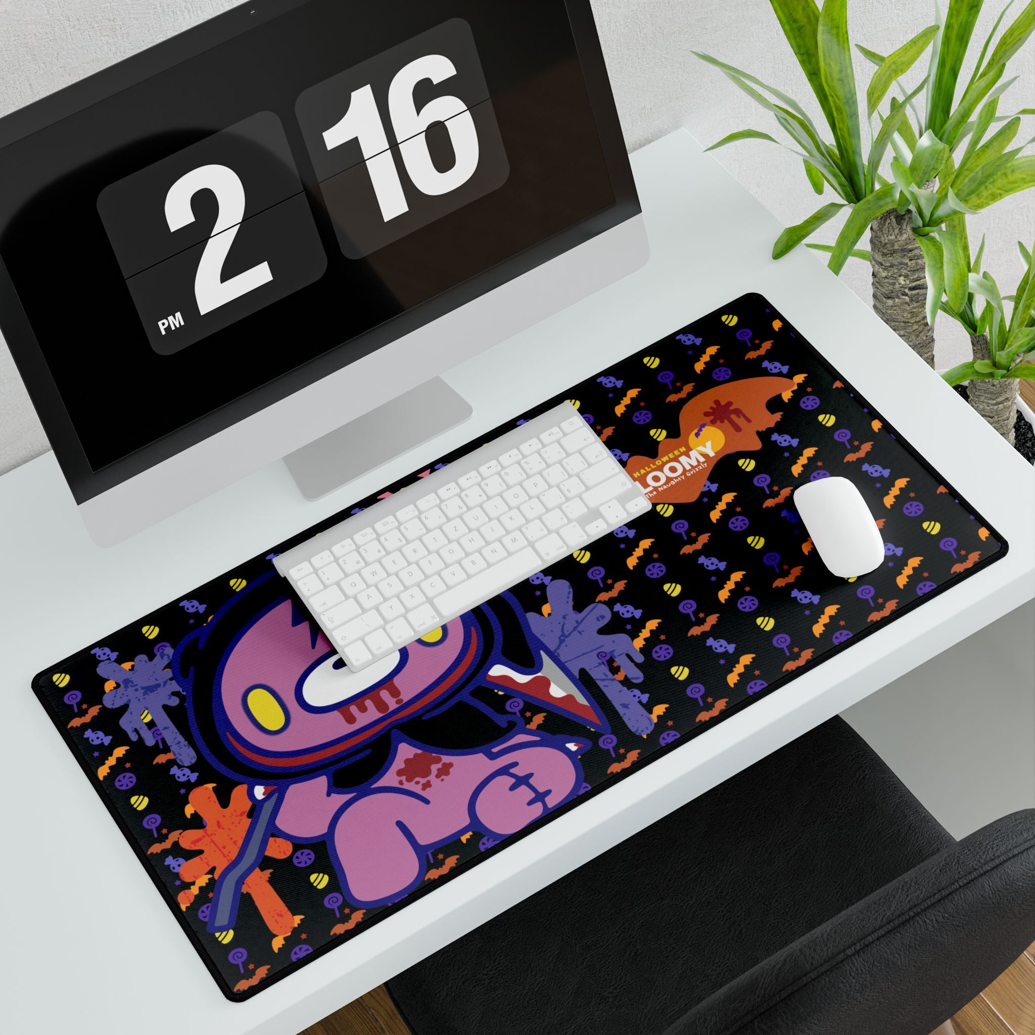 Gloomy Halloween Grim Reaper Desk Mats